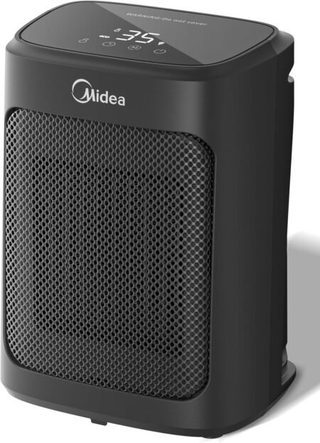 MIDEA Radiateur soufflant en céramique PTC 2000 W – Chauffage portable, silencieux et sécurisé