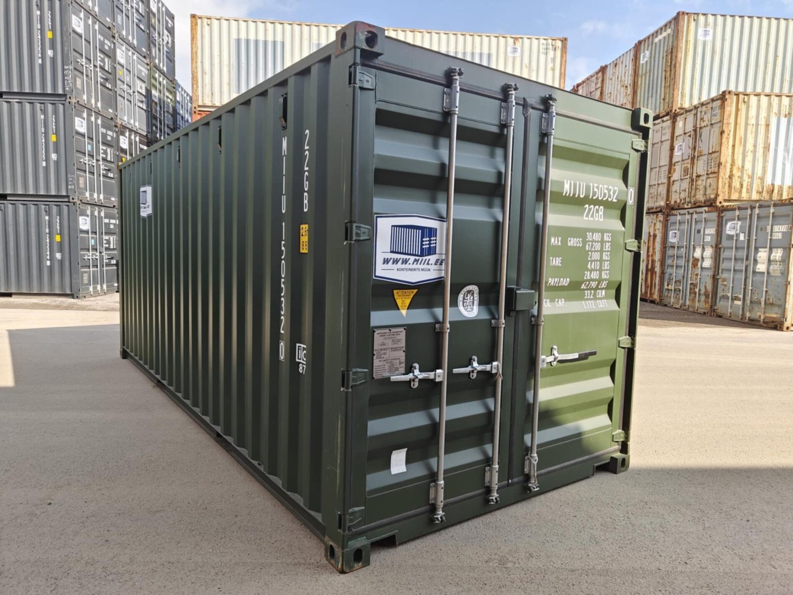 Conteneur 20 pieds DRY neuf – 6,05 m x 2,43 m x 2,59 m | Stockage Sec – Image 3