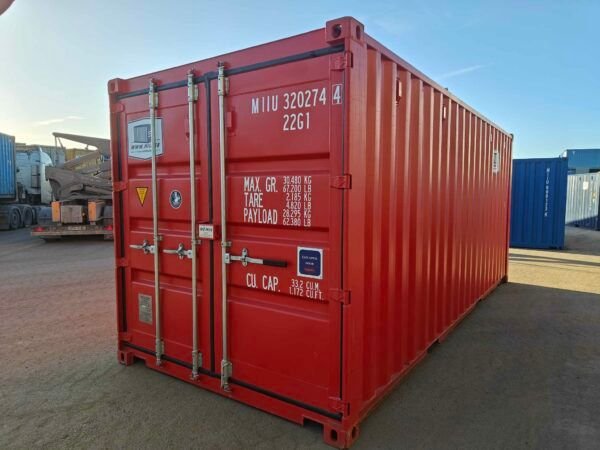 Conteneur 20 pieds DRY neuf – 6,05 m x 2,43 m x 2,59 m | Stockage Sec