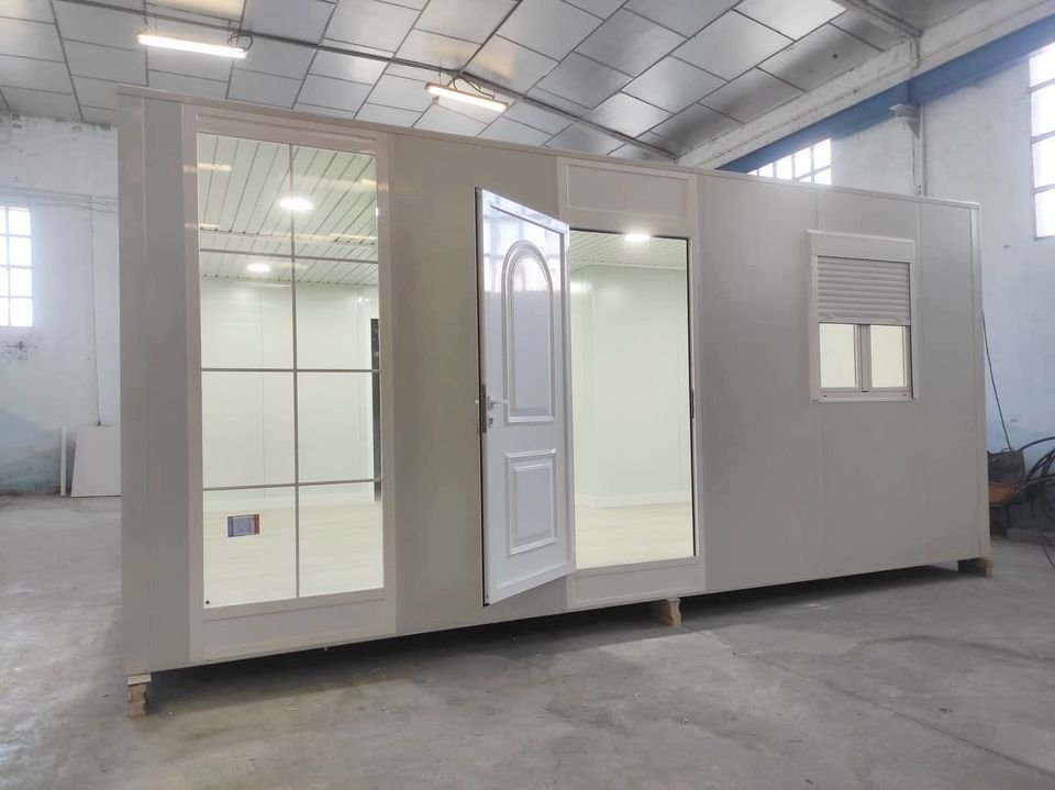 Maison modulaire FR6-BLANCO – 50 m² | Conteneur-2 Chambres, Salon, Cuisine et Salle de Bain